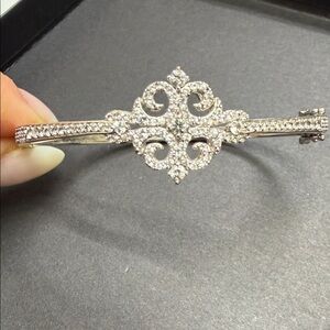 Dazzling Sapphire Bangle Bracelet